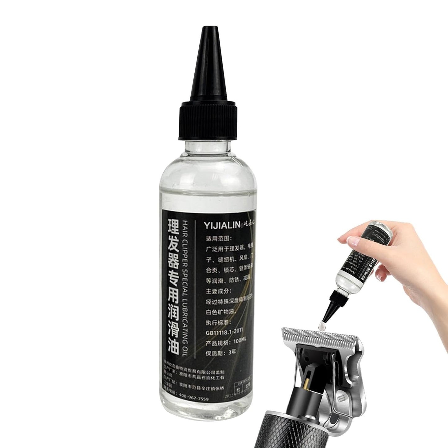 Huile Lubrifiante Pour Tondeuse À Cheveux,Huile Pour Tondeuses Et Tondeuses | Lubrifiant À L'Huile Pour Rasoir Électrique 100 Ml - Le Lubrifiant À L’Huile De Rasoir Électrique Assure Un