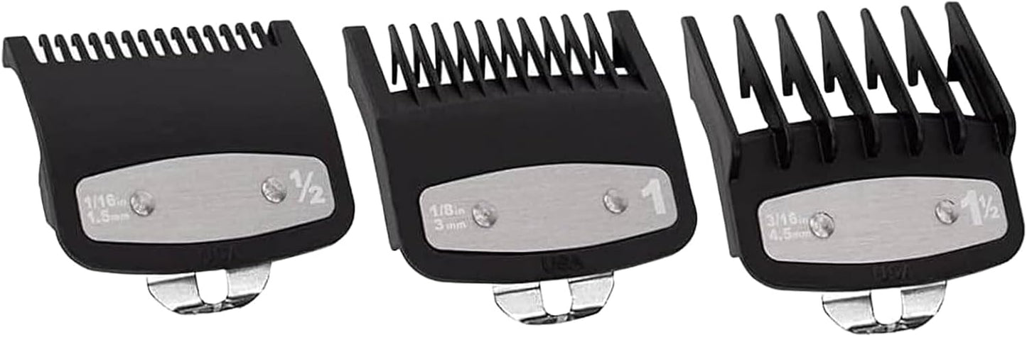 Lot De 3 Peignes Tondeuse Sabot De Guidage,Tondeuse À Cheveux Limite Peigne,Peignes Pour Sabot Cheveux Pour Wahl,Housse De Protection Pour Tondeuse À Cheveux