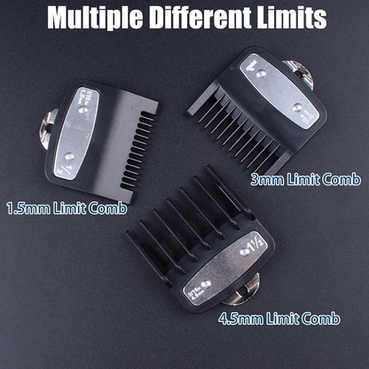 Lot De 3 Peignes Tondeuse Sabot De Guidage,Tondeuse À Cheveux Limite Peigne,Peignes Pour Sabot Cheveux Pour Wahl,Housse De Protection Pour Tondeuse À Cheveux